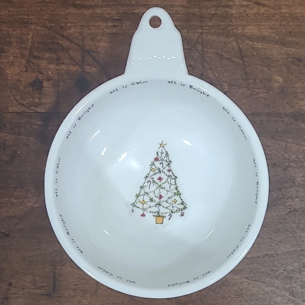 EUC Pottery Barn Holiday Cheer Ornament Bowls Set of 3 Berry Bowls Candy Bowls